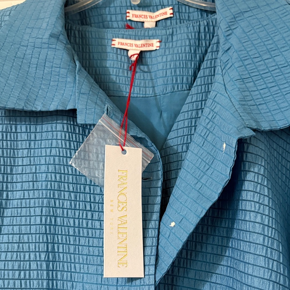 Frances Valentine Sleeveless Midi Dress in Teal Blue - Picture 5 of 6